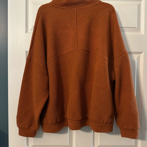 NWOT! Calia Rust Orange Quarter-Zip Pullover size XL - Picture 3 of 3
